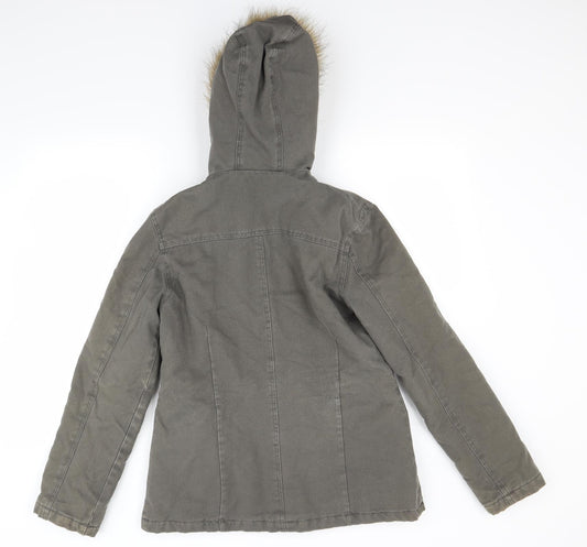 Primark Womens Green   Parka Coat Size 12