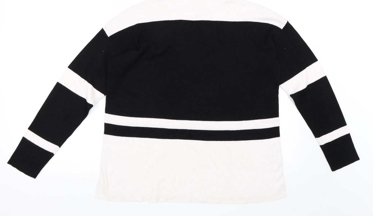 Papaya Womens Black   Pullover Jumper Size M