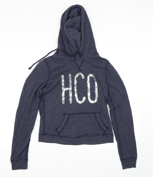 Hollister Womens Blue   Pullover Hoodie Size S