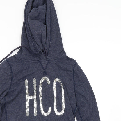 Hollister Womens Blue   Pullover Hoodie Size S