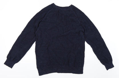 Criminal Mens Blue   Pullover Jumper Size L