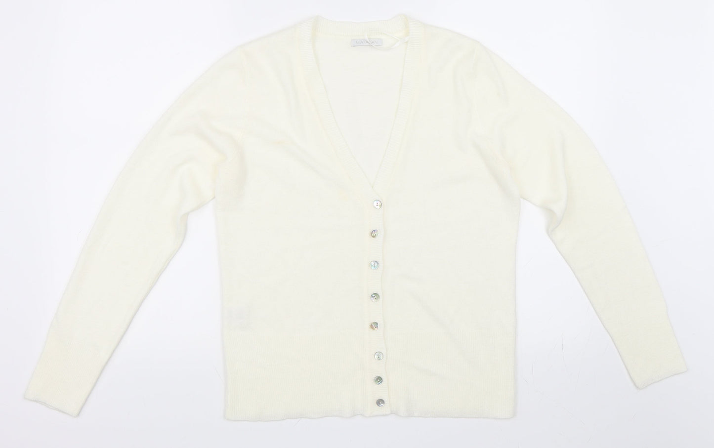 Matalan Womens Ivory   Cardigan Jumper Size 12