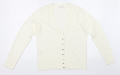 Matalan Womens Ivory   Cardigan Jumper Size 12