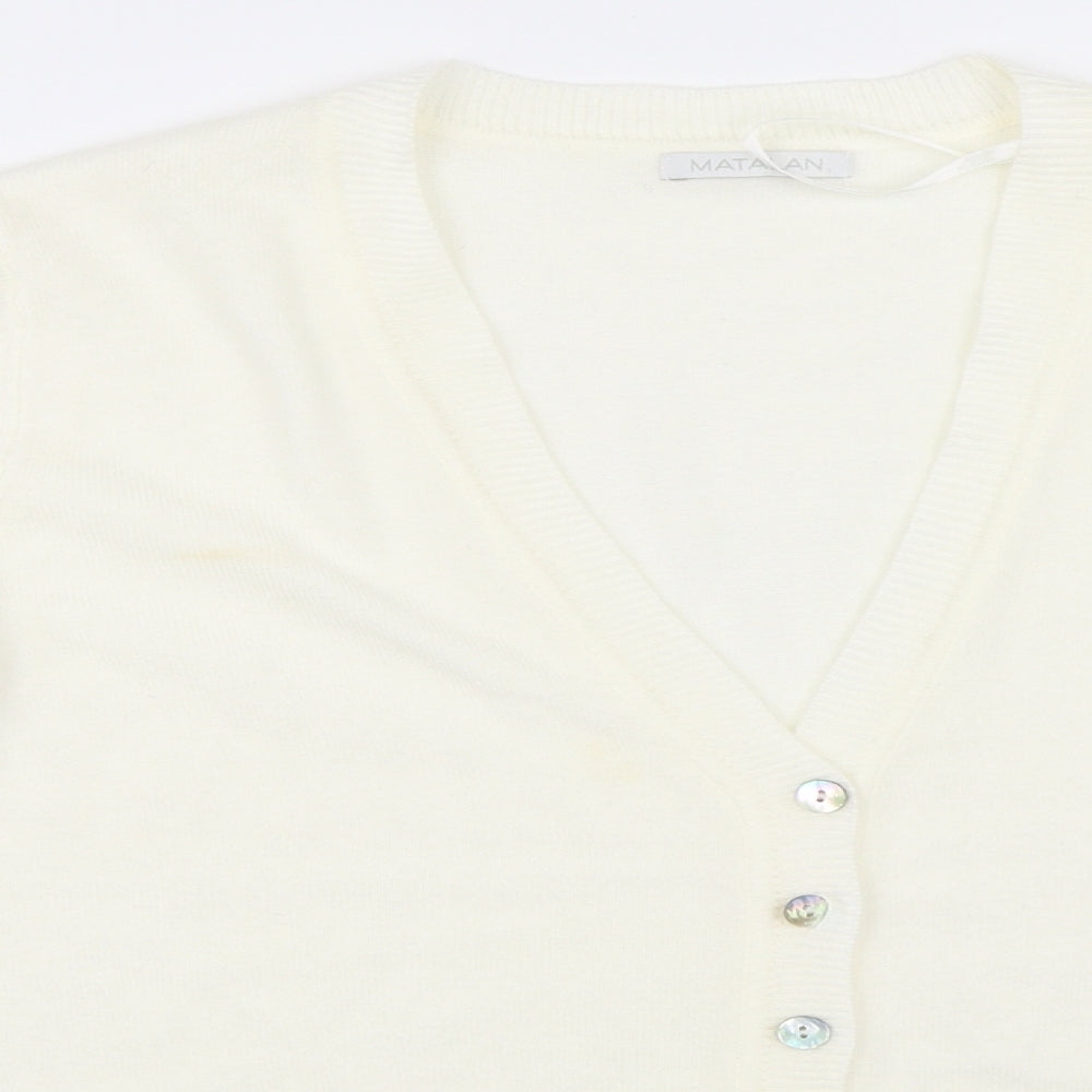 Matalan Womens Ivory   Cardigan Jumper Size 12