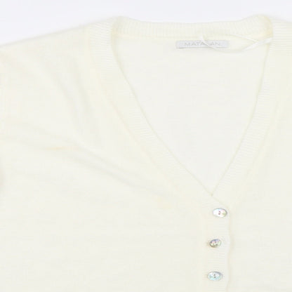Matalan Womens Ivory   Cardigan Jumper Size 12