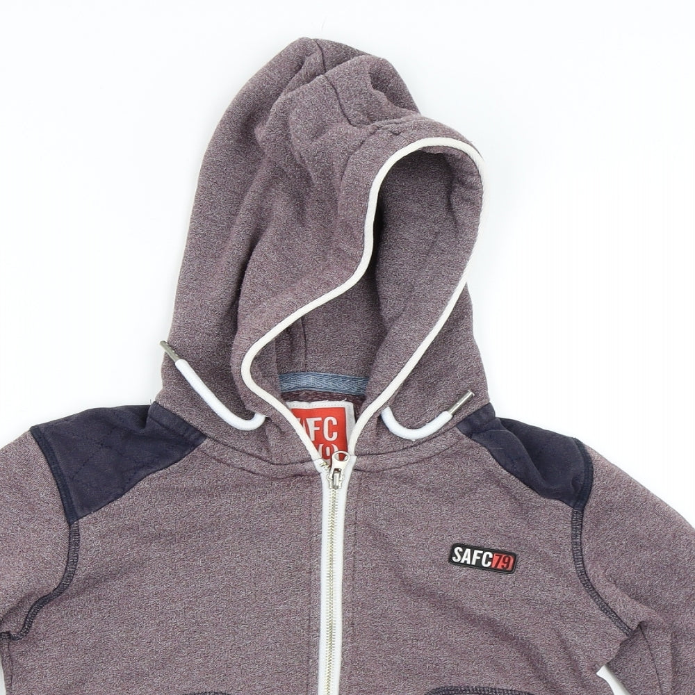 Safc 1879 Boys Red   Full Zip Sweatshirt Size S
