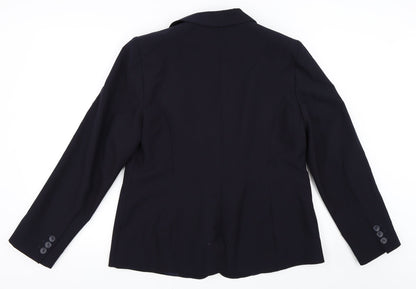 Womens UK Size L Preworn Regular Blue Blazer