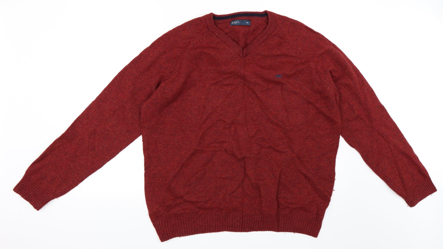 Easy Mens Red   Pullover Jumper Size XL