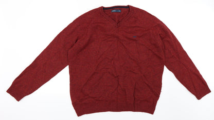 Easy Mens Red   Pullover Jumper Size XL