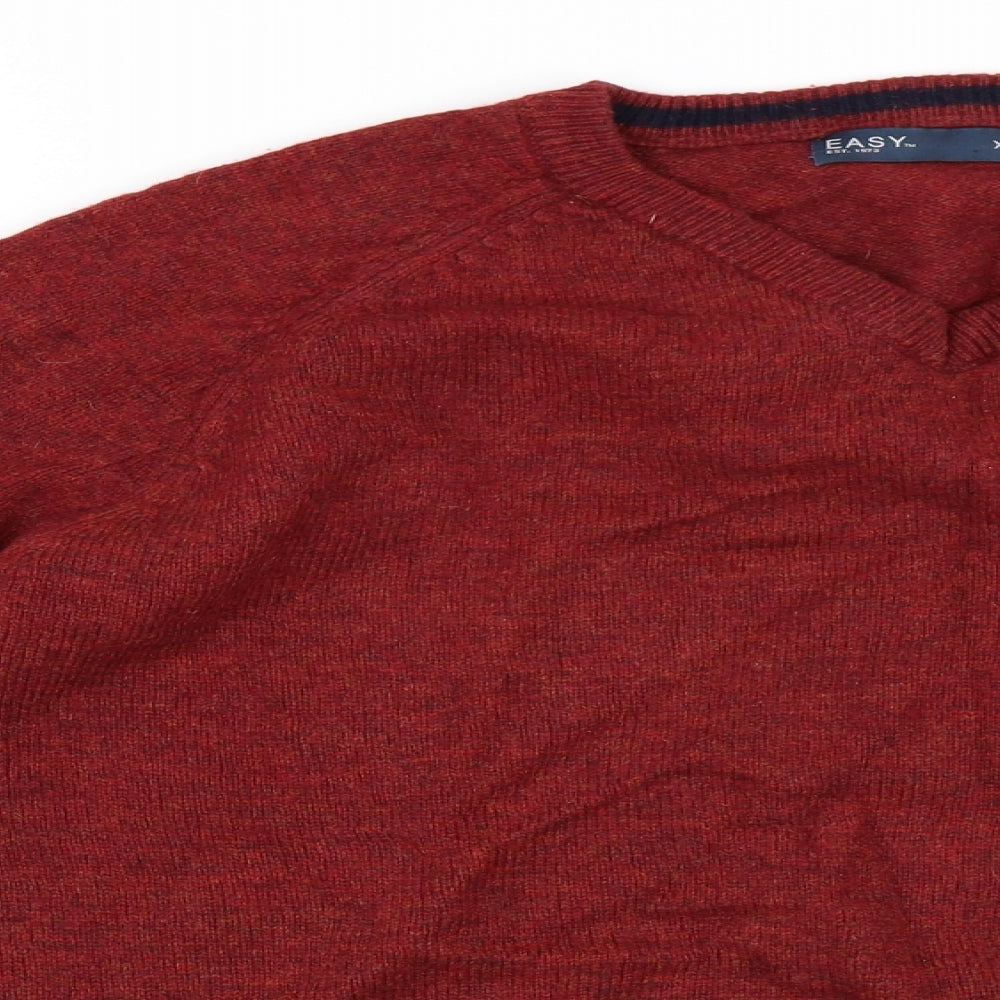 Easy Mens Red   Pullover Jumper Size XL