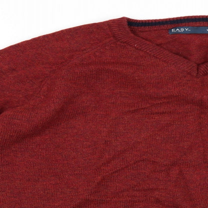 Easy Mens Red   Pullover Jumper Size XL