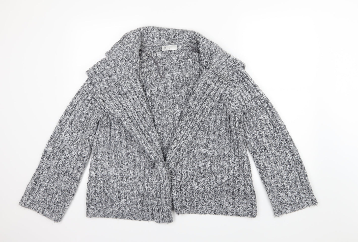 BHS Womens Grey  Knit Cardigan Jumper Size 16