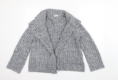 BHS Womens Grey  Knit Cardigan Jumper Size 16