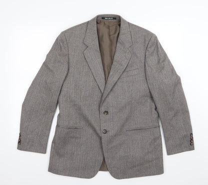 Mens UK Size 40 Preworn Regular Brown Suit Jacket