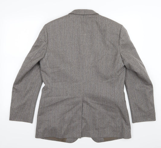 Mens UK Size 40 Preworn Regular Brown Suit Jacket