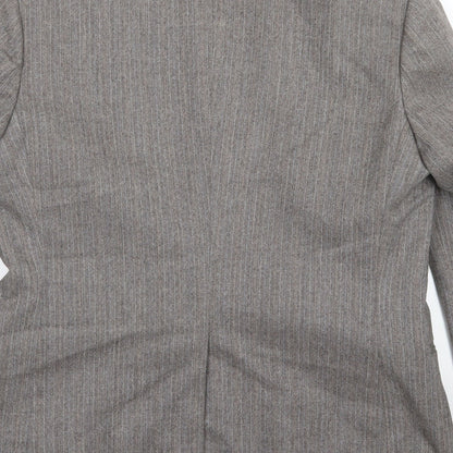 Mens UK Size 40 Preworn Regular Brown Suit Jacket