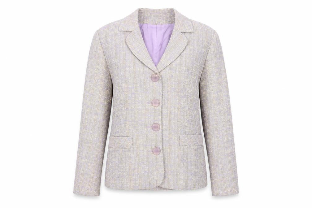 Gina Womens Purple  Rayon Jacket  Size 14