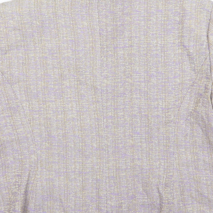 Gina Womens Purple  Rayon Jacket  Size 14