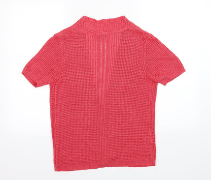 Country Casuals Womens Pink  Knit Cardigan Jumper Size S