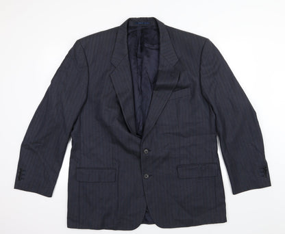 Mens UK Size 46 HR Tailoring Regular Blue Suit Jacket
