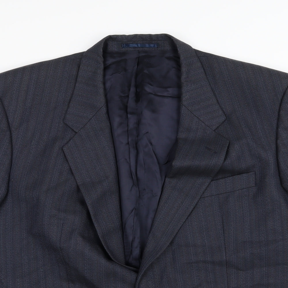Mens UK Size 46 HR Tailoring Regular Blue Suit Jacket