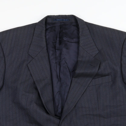 Mens UK Size 46 HR Tailoring Regular Blue Suit Jacket