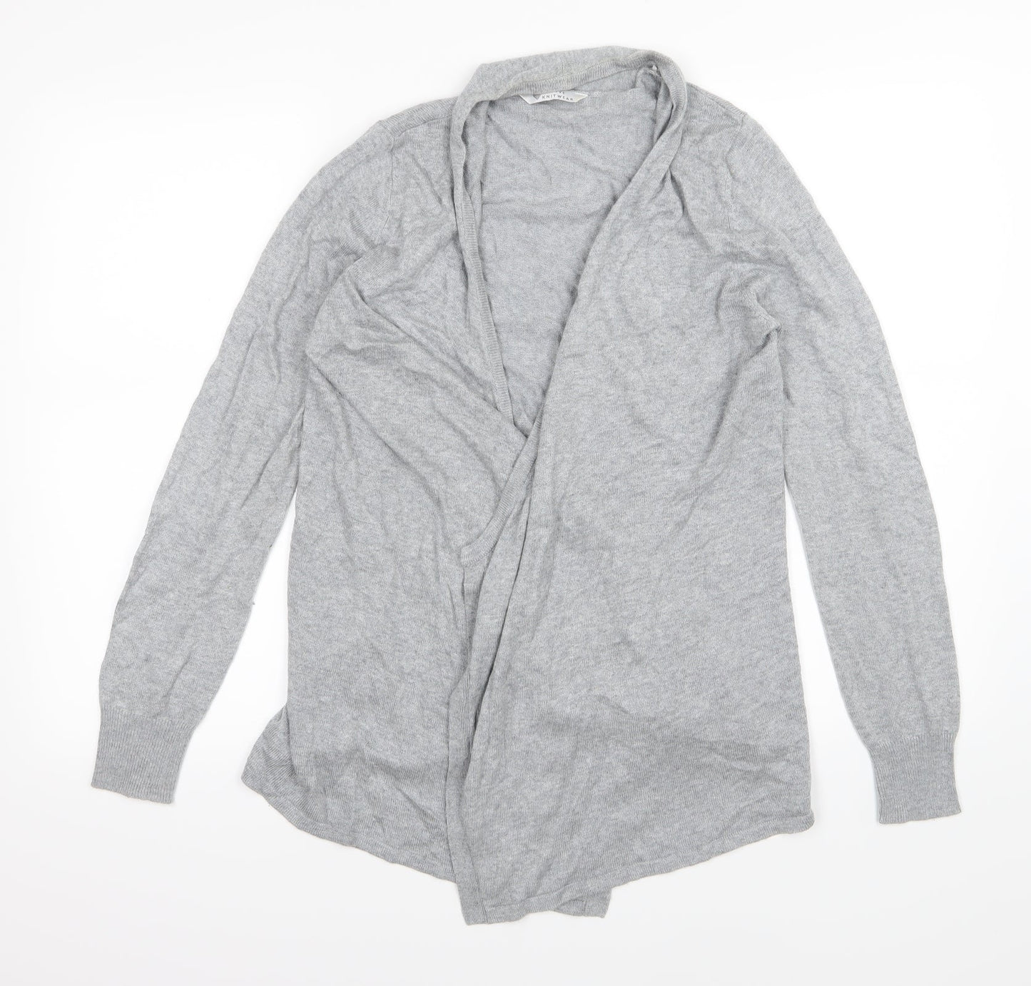 BHS Womens Grey  Knit Cardigan Jumper Size 10