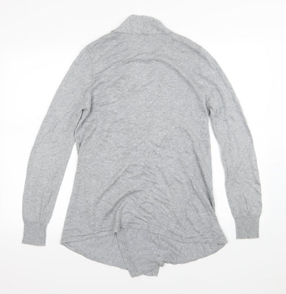 BHS Womens Grey  Knit Cardigan Jumper Size 10