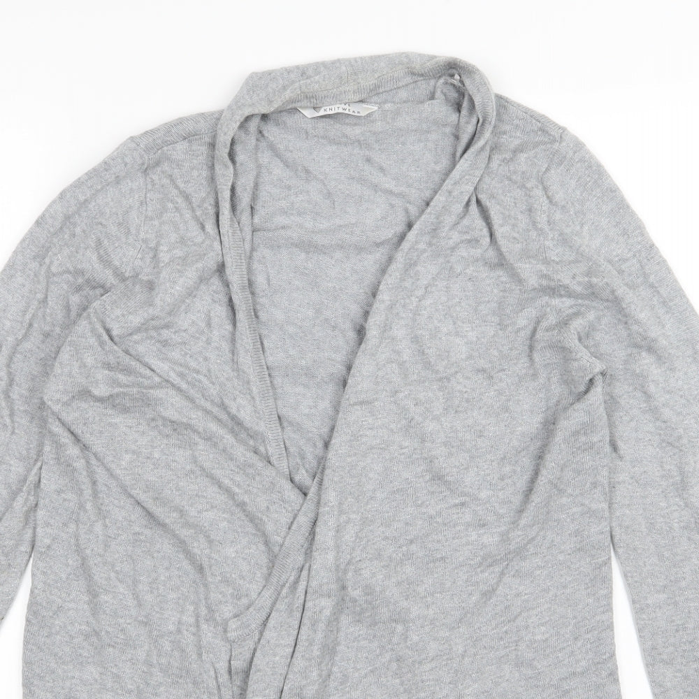 BHS Womens Grey  Knit Cardigan Jumper Size 10