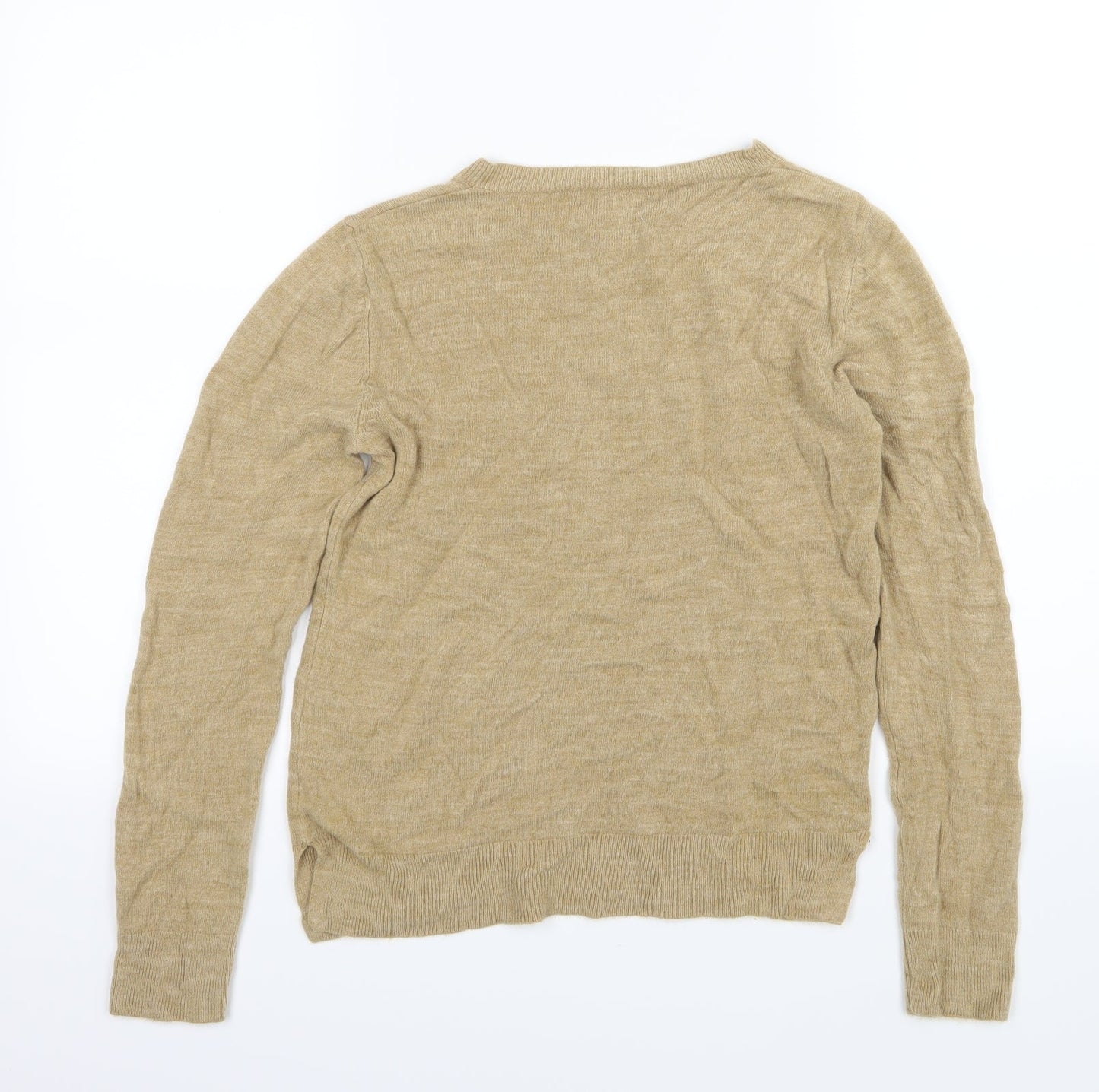 Marks and Spencer Womens Brown  Knit Pullover Jumper Size 10