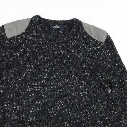 EASY  Mens Black   Pullover Jumper Size S