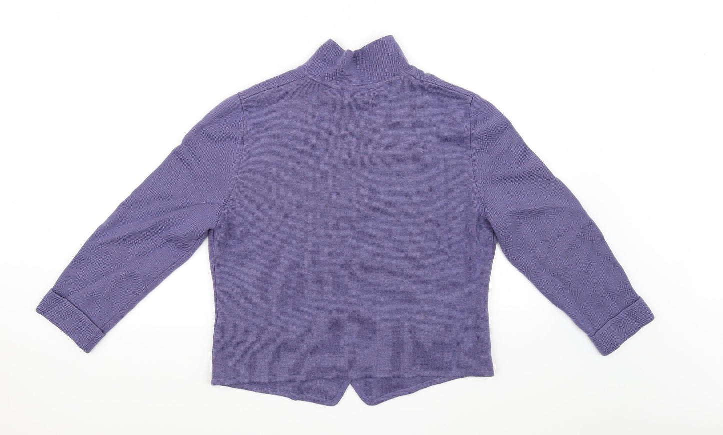County Jersey Womens Purple   Cardigan Jumper Size 16