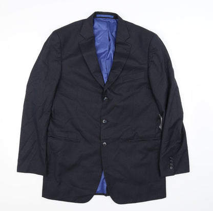 Mens UK Size 40 Marks and Spencer Regular Blue Suit Jacket