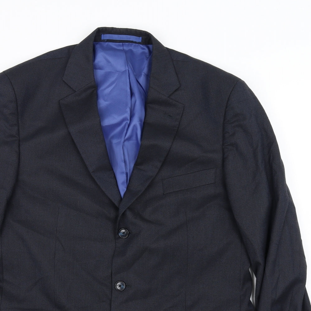 Mens UK Size 40 Marks and Spencer Regular Blue Suit Jacket
