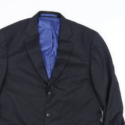 Mens UK Size 40 Marks and Spencer Regular Blue Suit Jacket