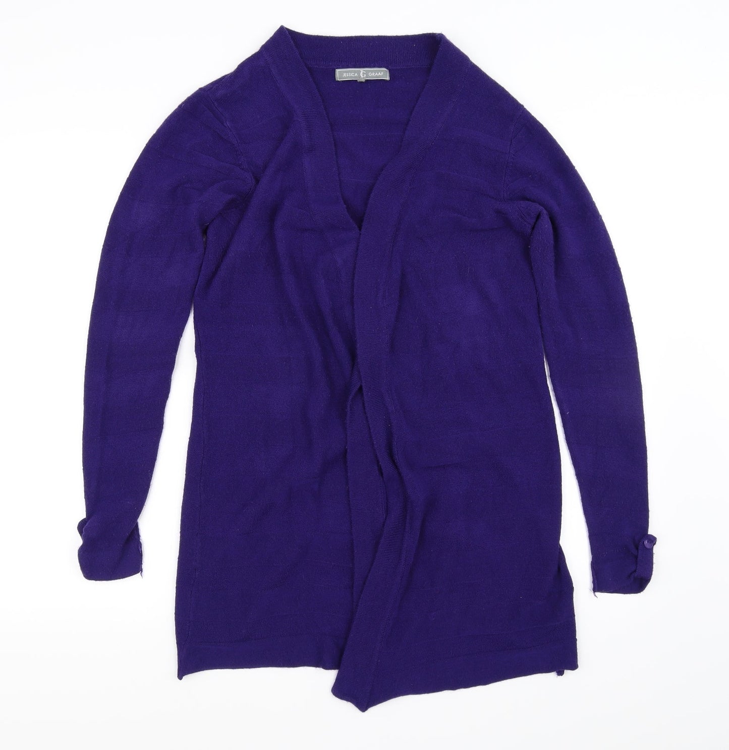 Jessica Graaf Womens Purple   Cardigan Jumper Size M