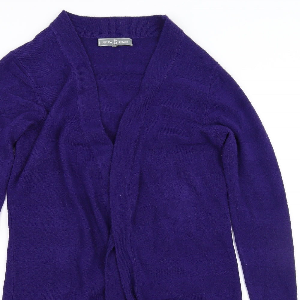 Jessica Graaf Womens Purple   Cardigan Jumper Size M
