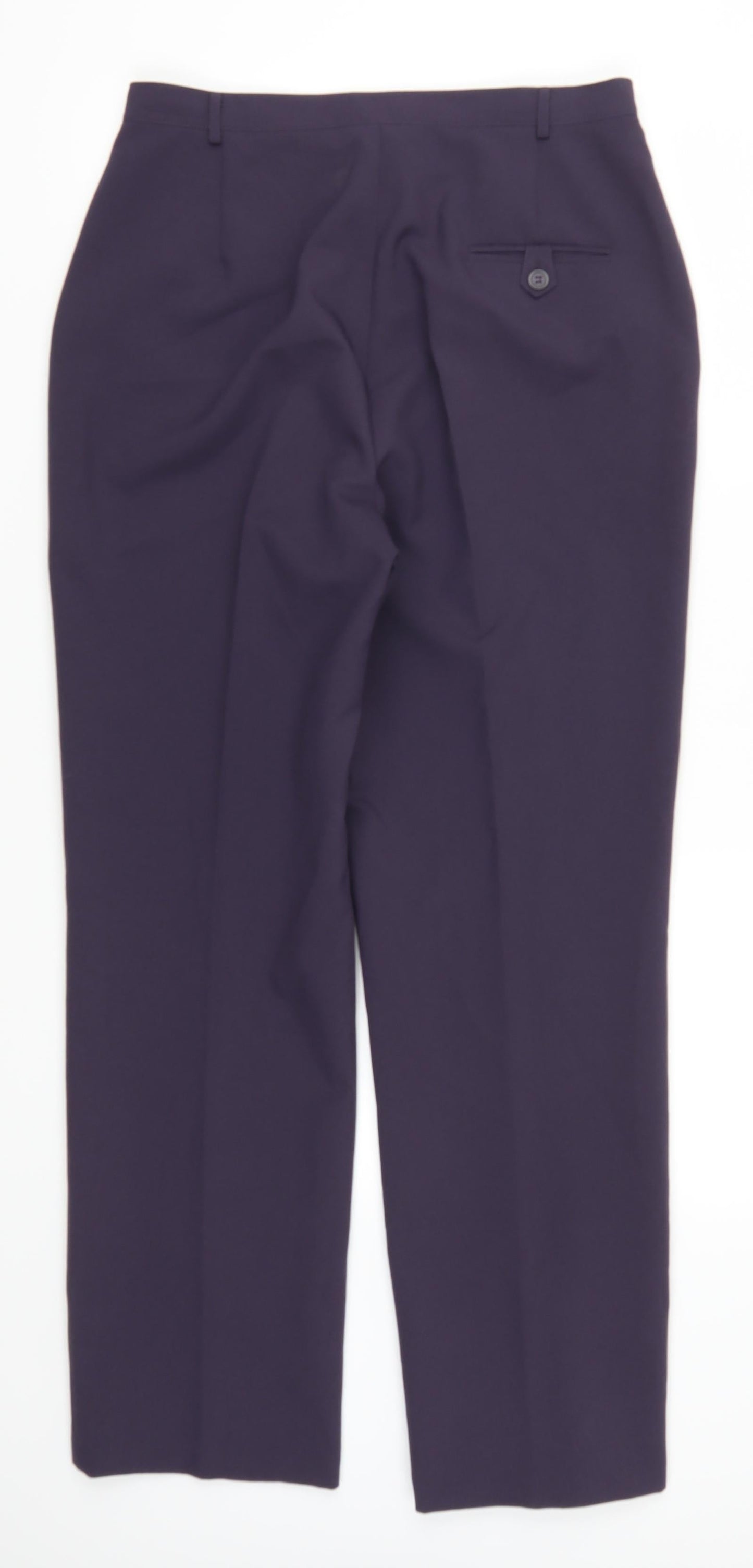 Womens UK Size 14 Preworn Regular Fit  Purple Trousers