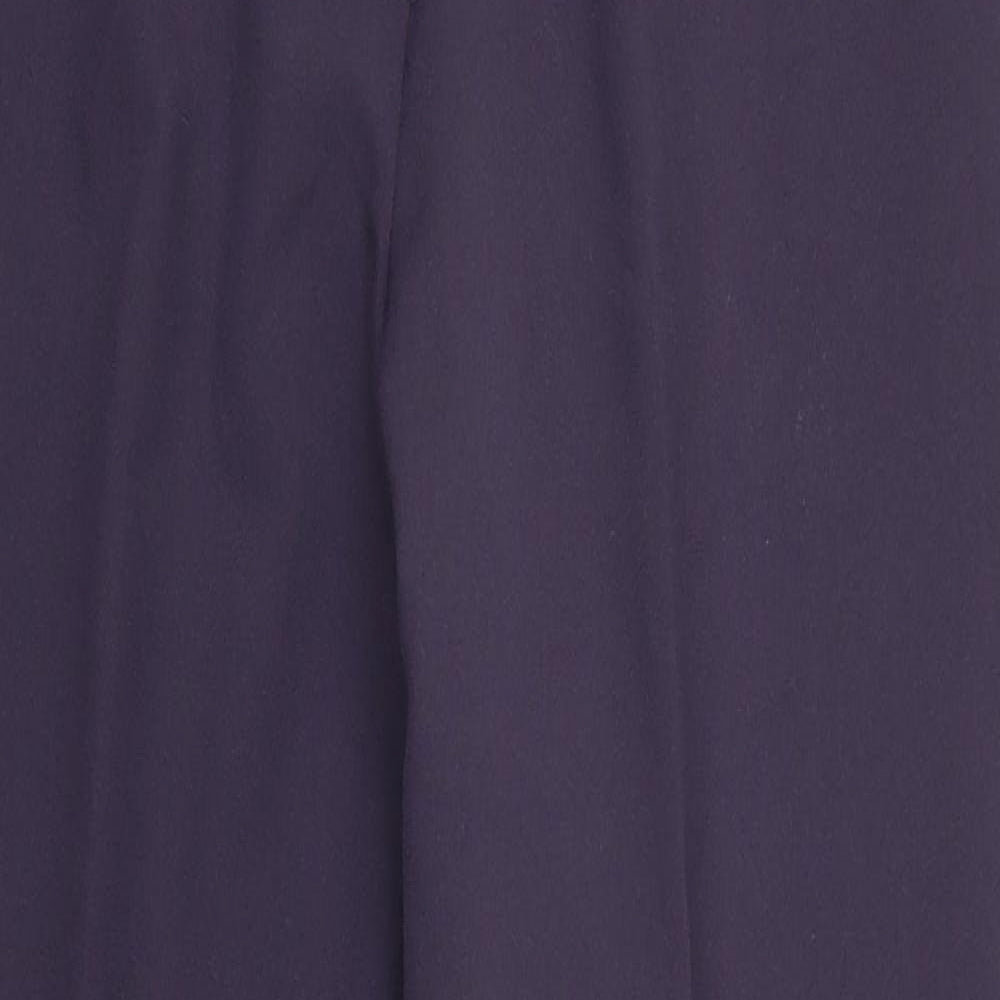 Womens UK Size 14 Preworn Regular Fit  Purple Trousers
