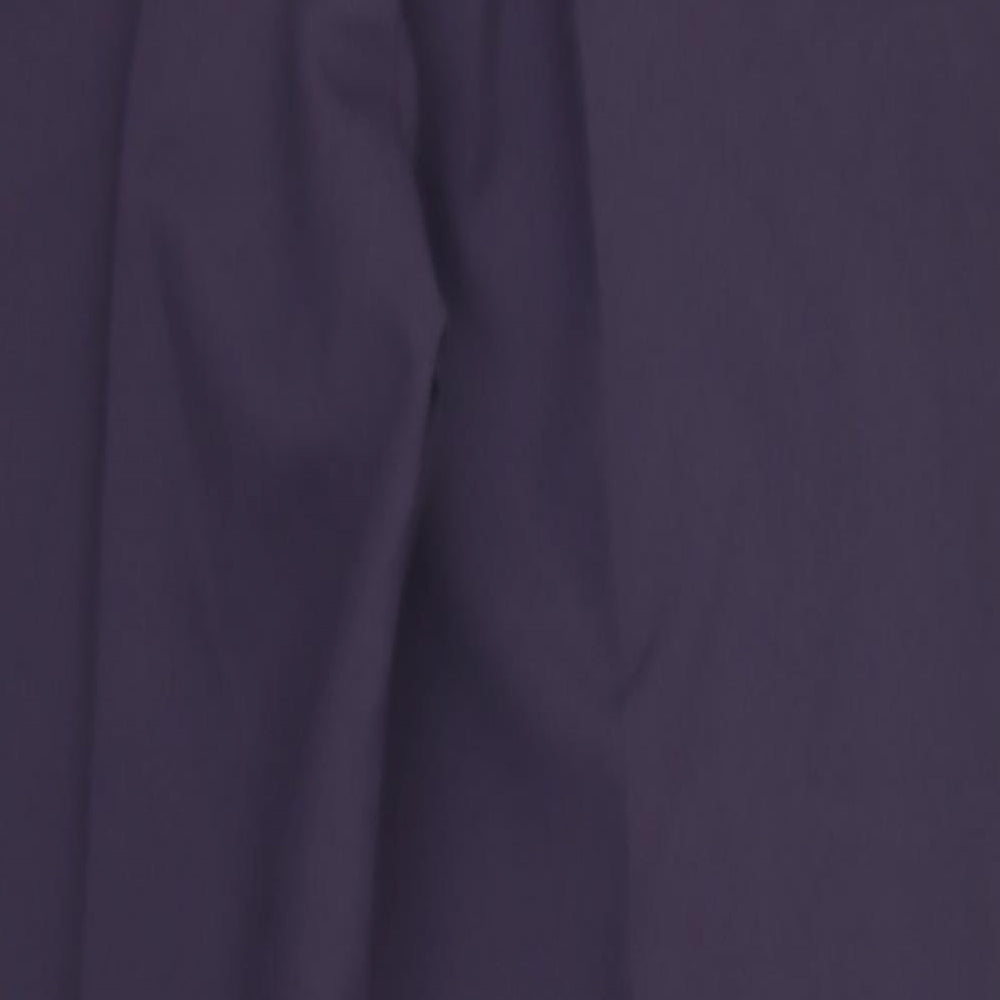 Womens UK Size 14 Preworn Regular Fit  Purple Trousers
