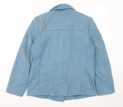 Gap Womens Blue   Pea Coat Coat Size M