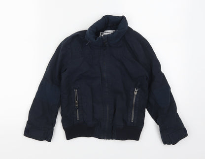 Marks & Spencer Boys Blue   Basic Coat Coat Size 5-6 Years