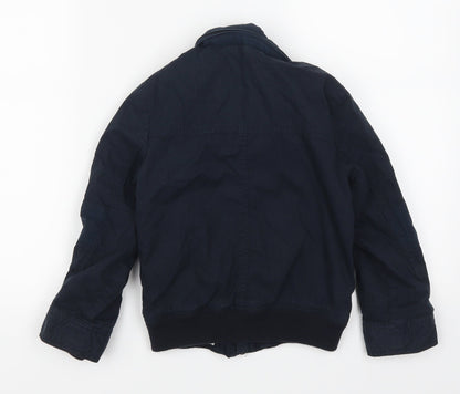 Marks & Spencer Boys Blue   Basic Coat Coat Size 5-6 Years