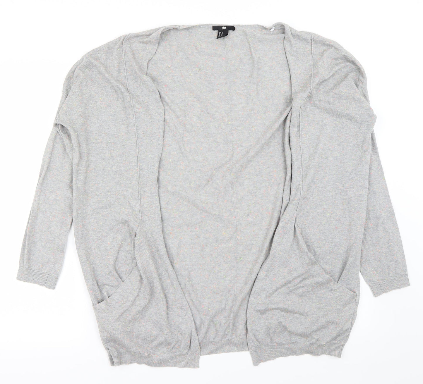 H&M Womens Grey   Cardigan Jumper Size M