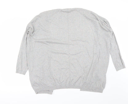 H&M Womens Grey   Cardigan Jumper Size M