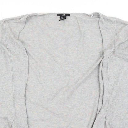 H&M Womens Grey   Cardigan Jumper Size M