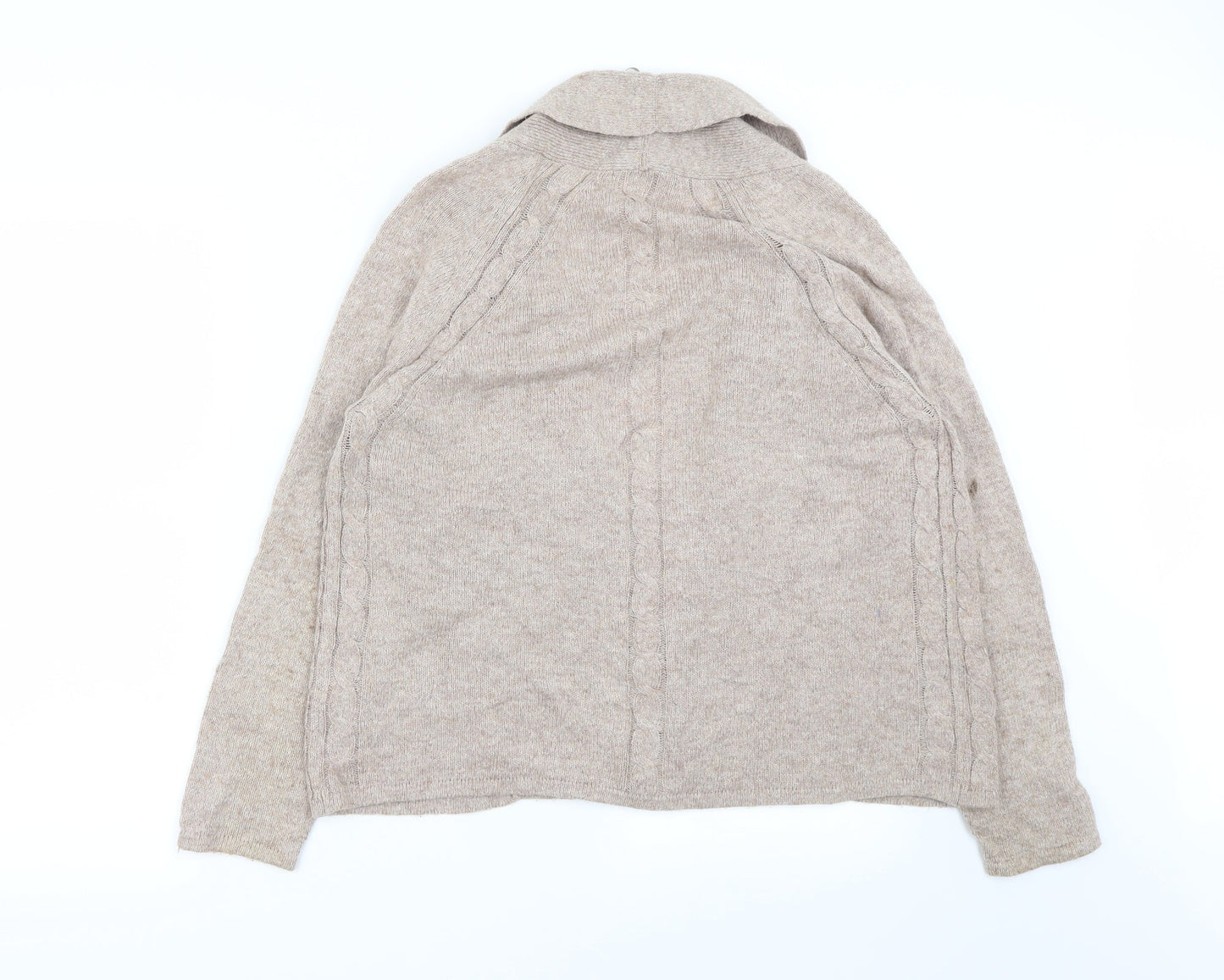 Classic  Womens Beige   Cardigan Jumper Size 14