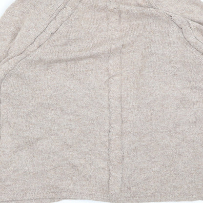 Classic  Womens Beige   Cardigan Jumper Size 14
