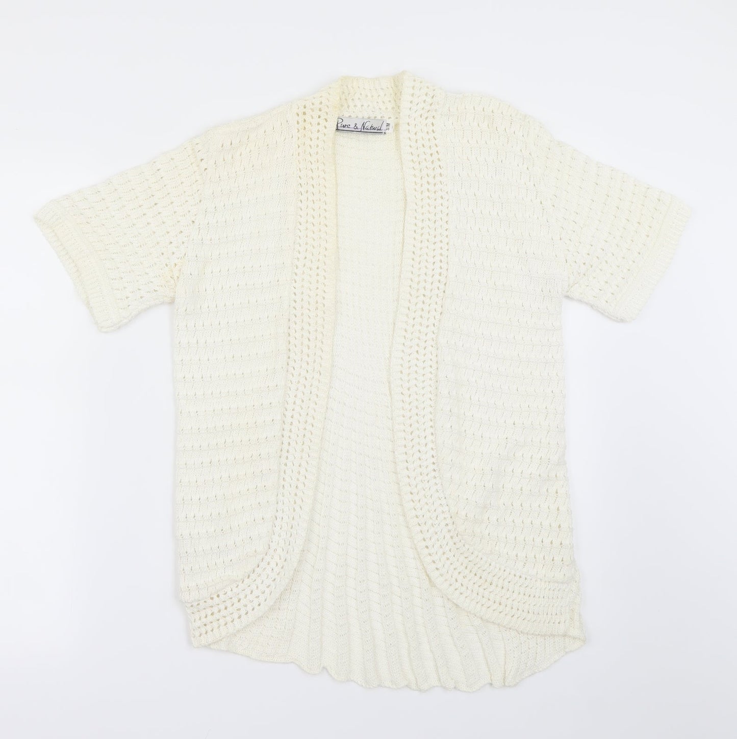 Pure & Natural  Womens Ivory   Cardigan Jumper Size S