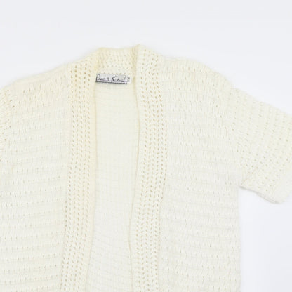 Pure & Natural  Womens Ivory   Cardigan Jumper Size S